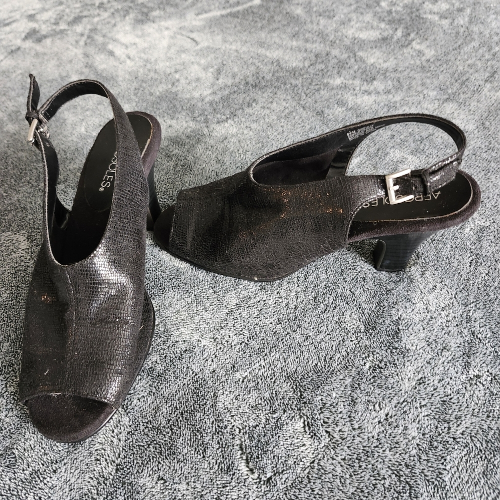 Aerosoles sparkly dress sandal 11/2 inch heel